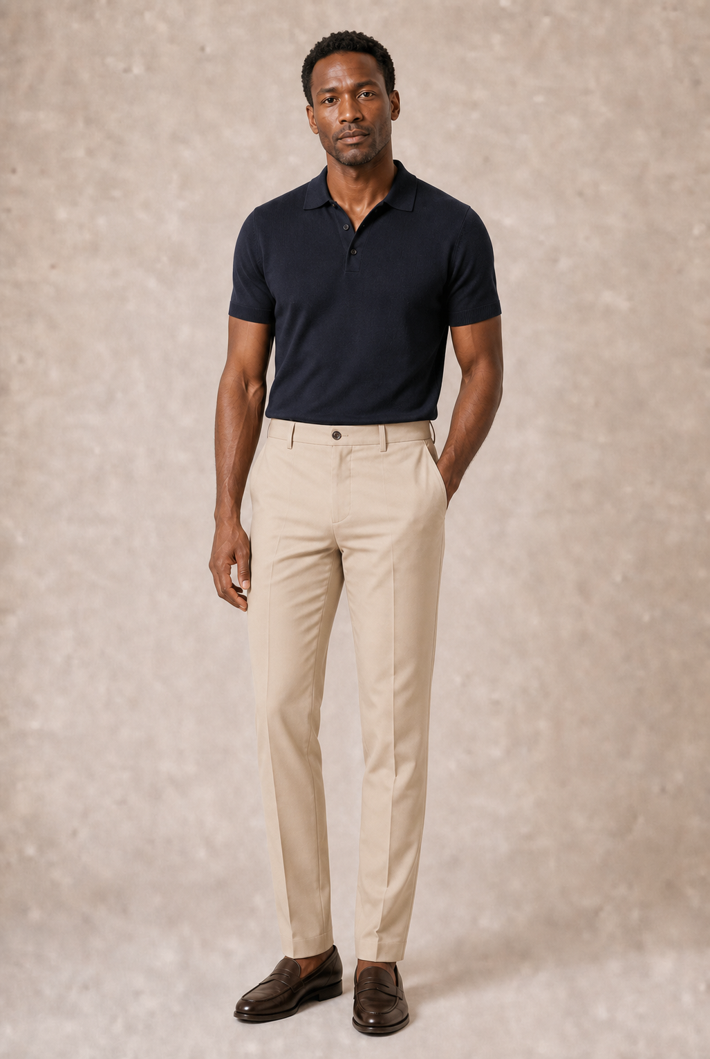 Men's Straight Leg Smart Trousers