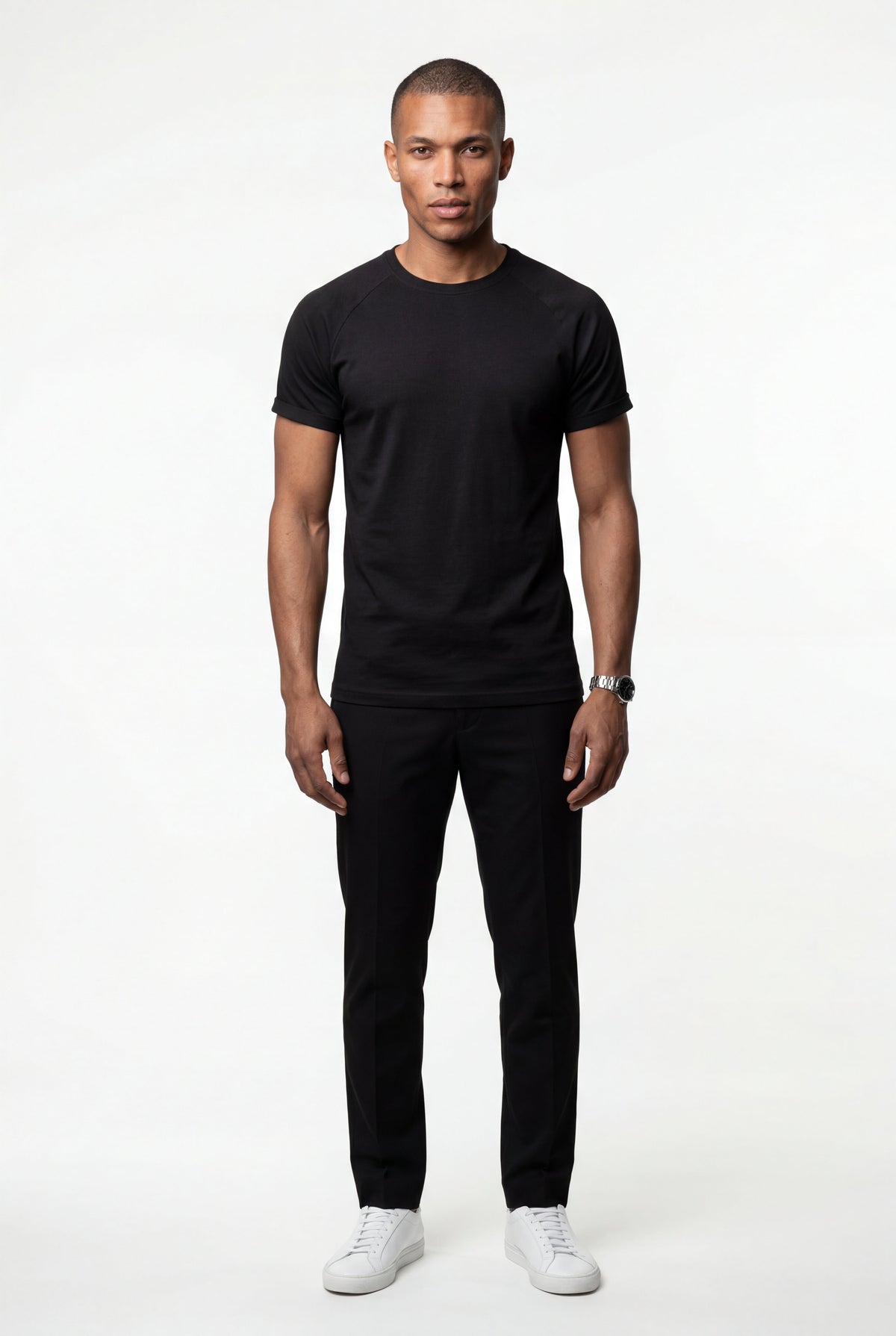 Men's Fitted Crew Neck T-Shirt