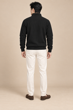 Men’s Half-Zip Sweatshirt with Stand Collar