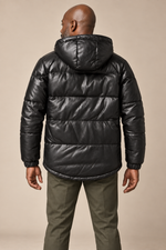 Men’s Genuine Cowhide Leather Hooded Moto Jacket