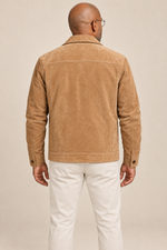 Men’s Genuine Pigskin Suede Shirt Jacket