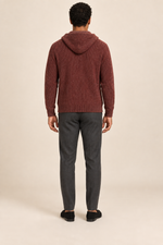 Men’s 100% Cashmere Full-Zip Knitted Hoodie