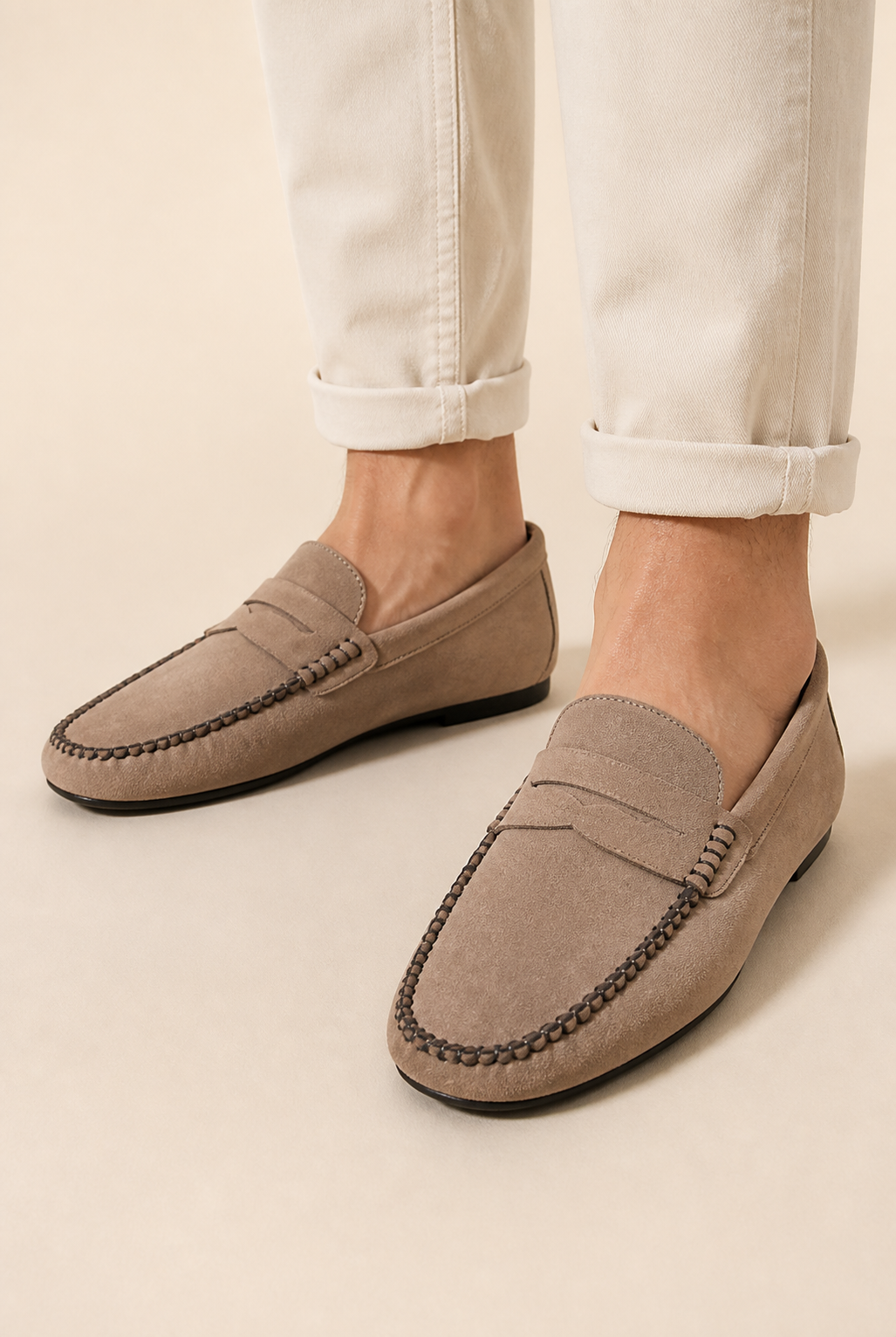 Men's Driving Loafers with Moccasin Stitching