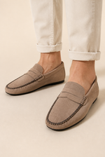 Men's Driving Loafers with Moccasin Stitching
