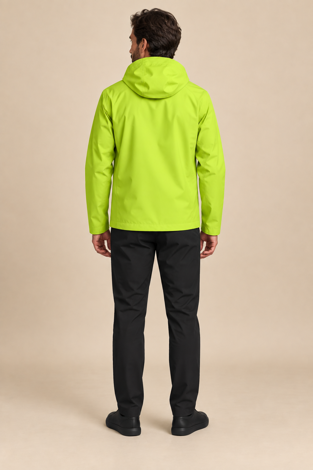 Men’s Hooded Softshell Jacket with Zip Pockets
