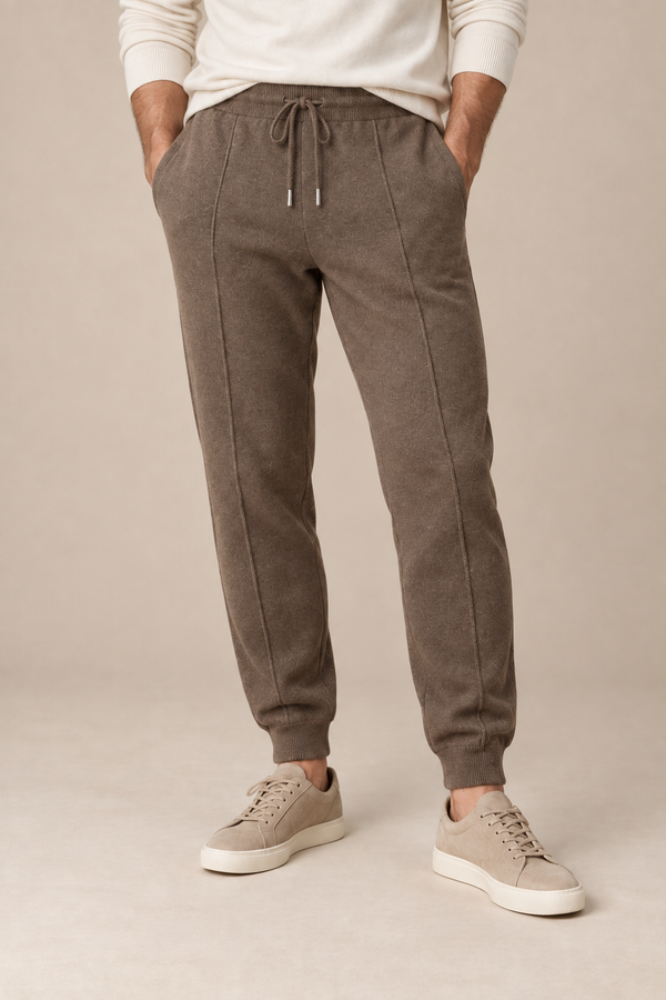 Men’s 100% Merino Wool Knitted Leisure Trousers