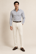 Men's Muscle Fit Long Sleeve Striped Shirt