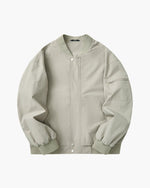 Men’s Zip-Up Bomber Jacket with Zipped Sleeve Pocket