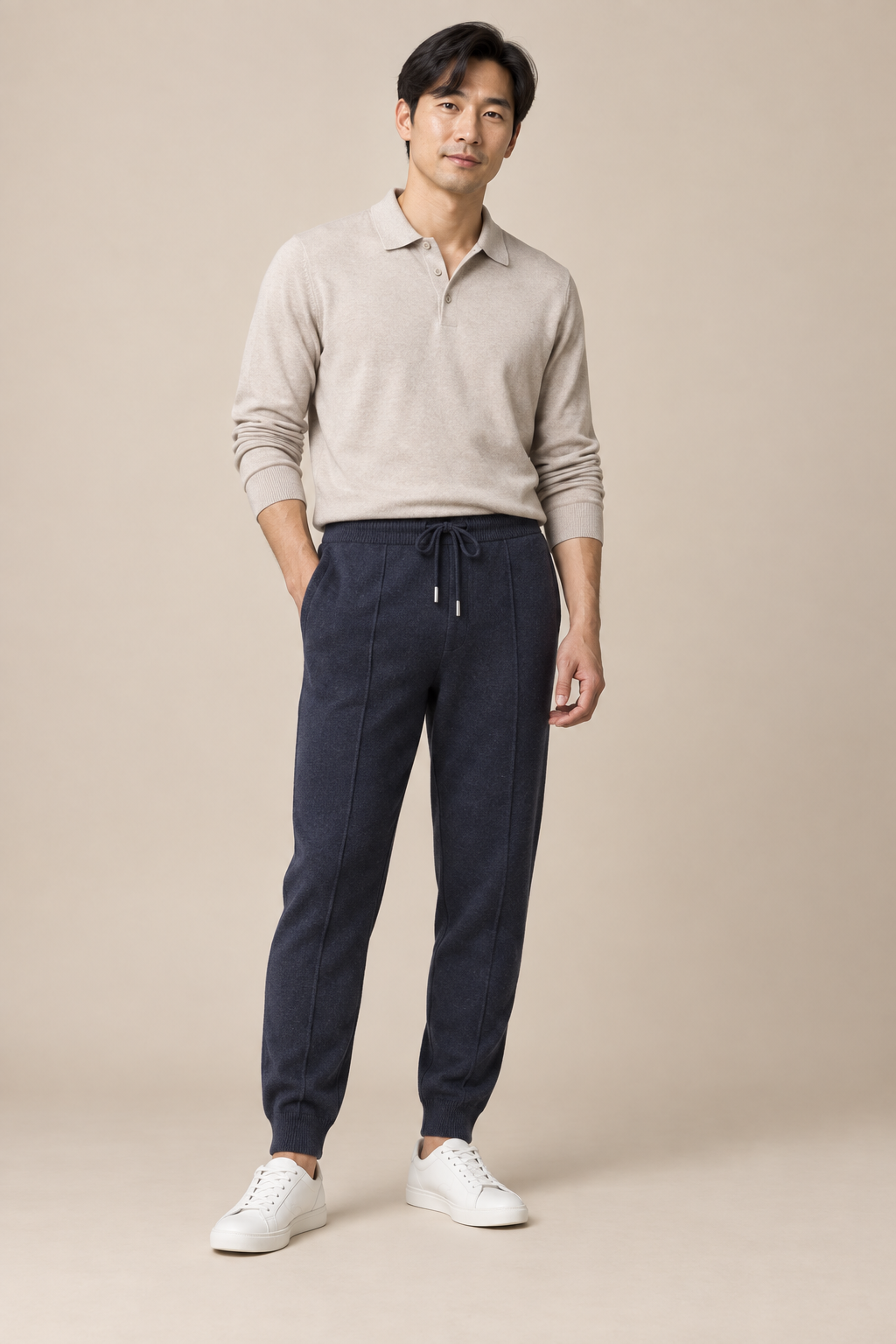 Men’s 100% Merino Wool Knitted Leisure Trousers