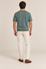 Men’s 100% Pure Wool Short-Sleeve Crew-Neck Jumper