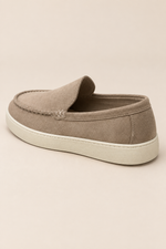 Men's Chunky Loafers with Suede-Look Upper