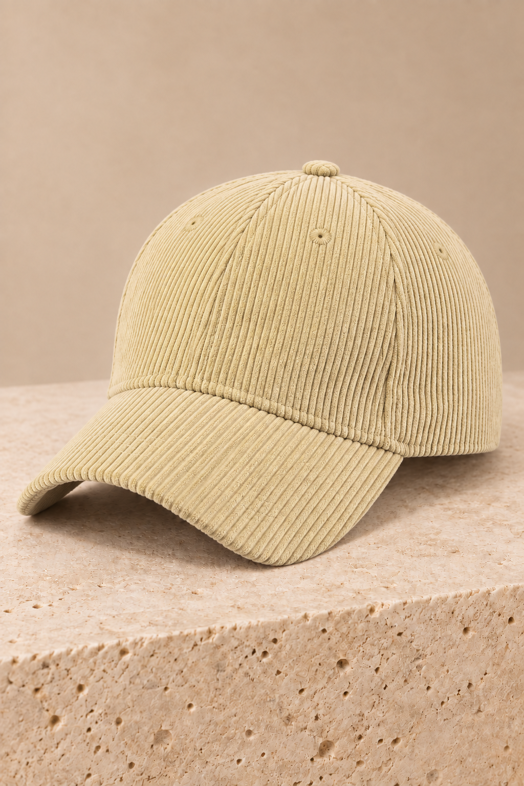 Men’s Cotton Corduroy Baseball Cap with Curved Brim