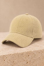 Men’s Cotton Corduroy Baseball Cap with Curved Brim