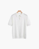 Men's Short Sleeve Zip Polo Shirt in Regular Fit