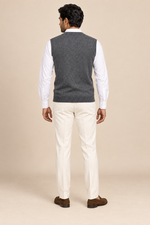 Men’s Argyle Knit V-Neck Tank Top