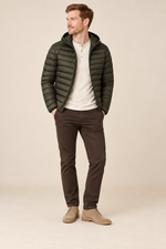 Men’s Lightweight Hooded Down Puffer Jacket