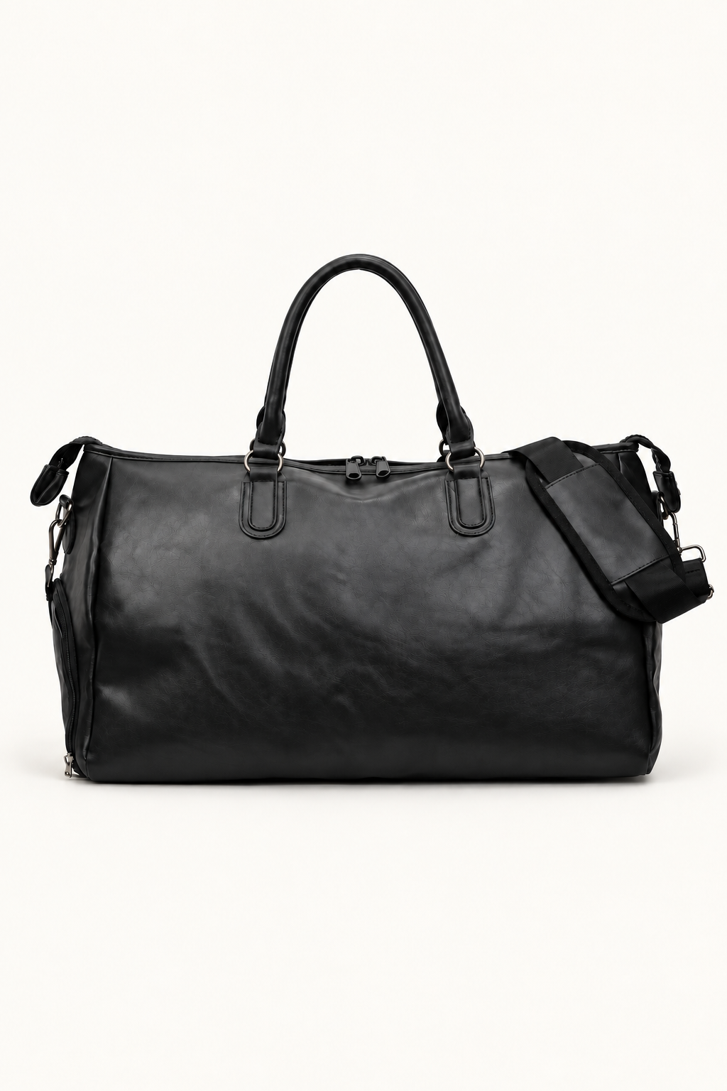 Men's Gym Duffle Bag with Shoe Compartment - Black