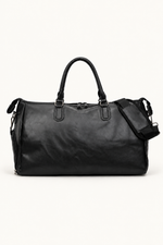 Men's Gym Duffle Bag with Shoe Compartment - Black
