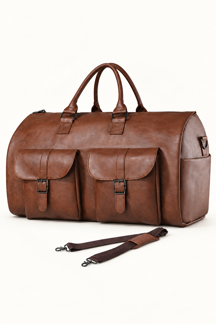Men's Convertible Garment Duffle Bag - Brown