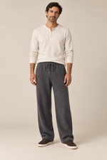 Men’s 100% Cashmere Wide-Leg Drawstring Trousers