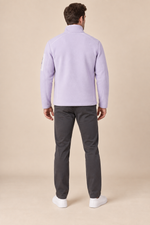 Men’s Full-Zip Fleece Jacket with Stand Collar and Zip Pockets
