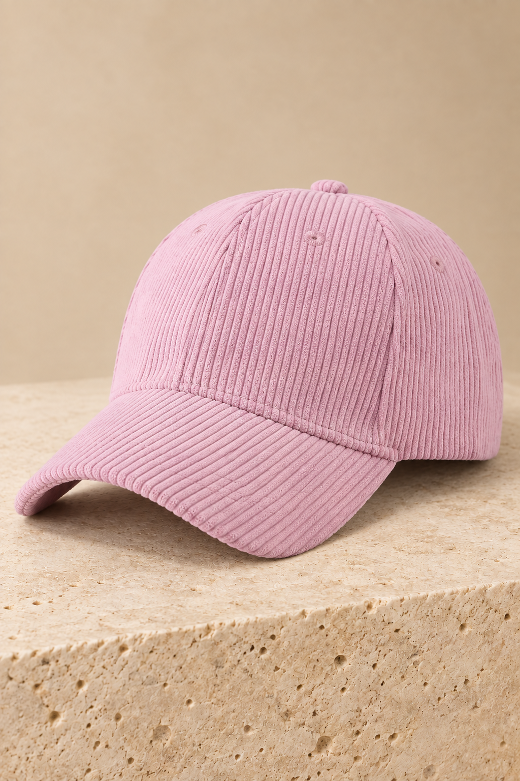 Men’s Cotton Corduroy Baseball Cap with Curved Brim