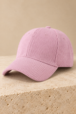 Men’s Cotton Corduroy Baseball Cap with Curved Brim