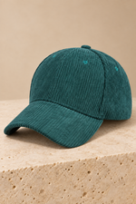 Men’s Cotton Corduroy Baseball Cap with Curved Brim
