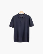 Men's Short Sleeve Zip Polo Shirt in Regular Fit