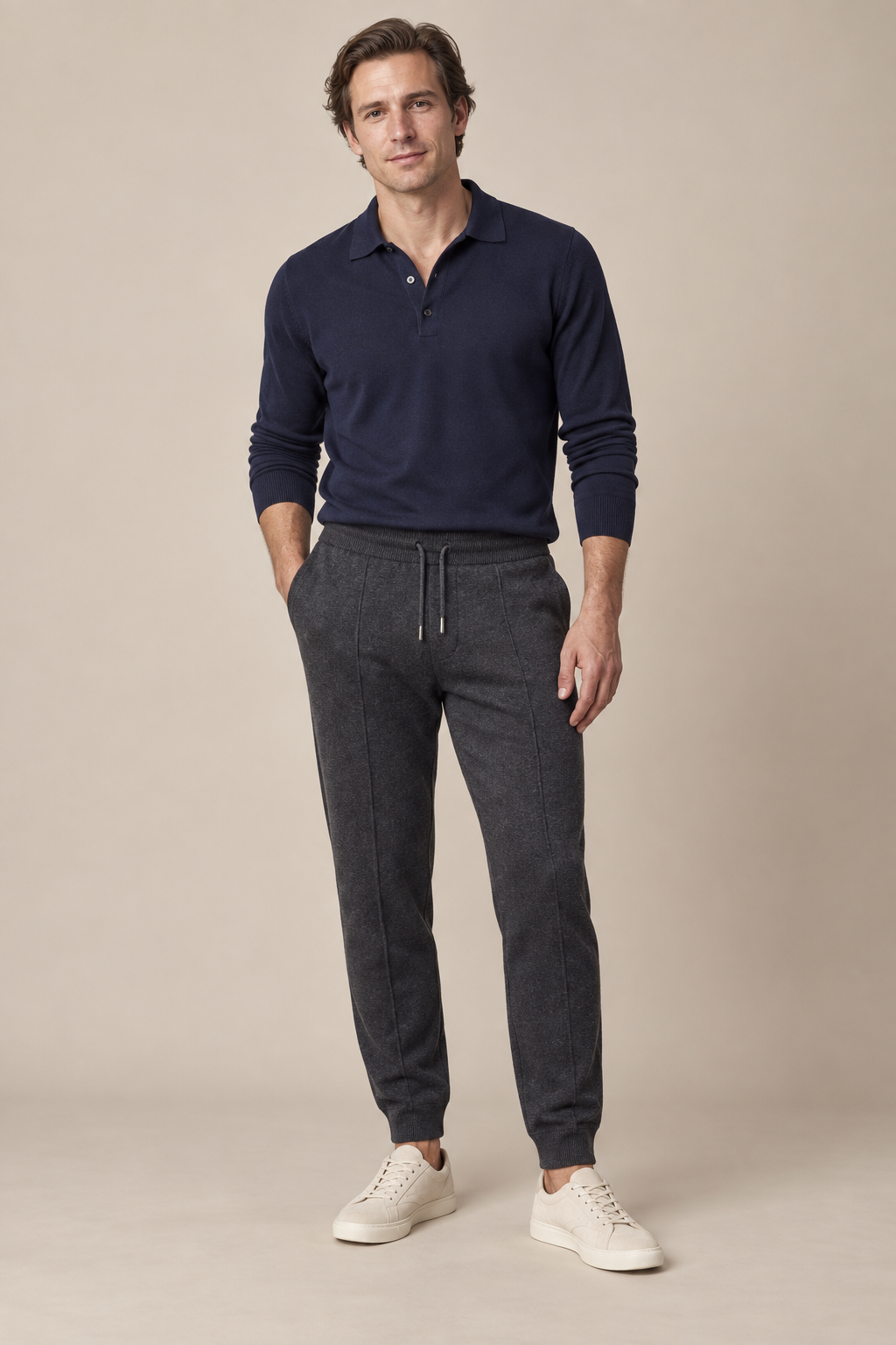 Men’s 100% Merino Wool Knitted Leisure Trousers