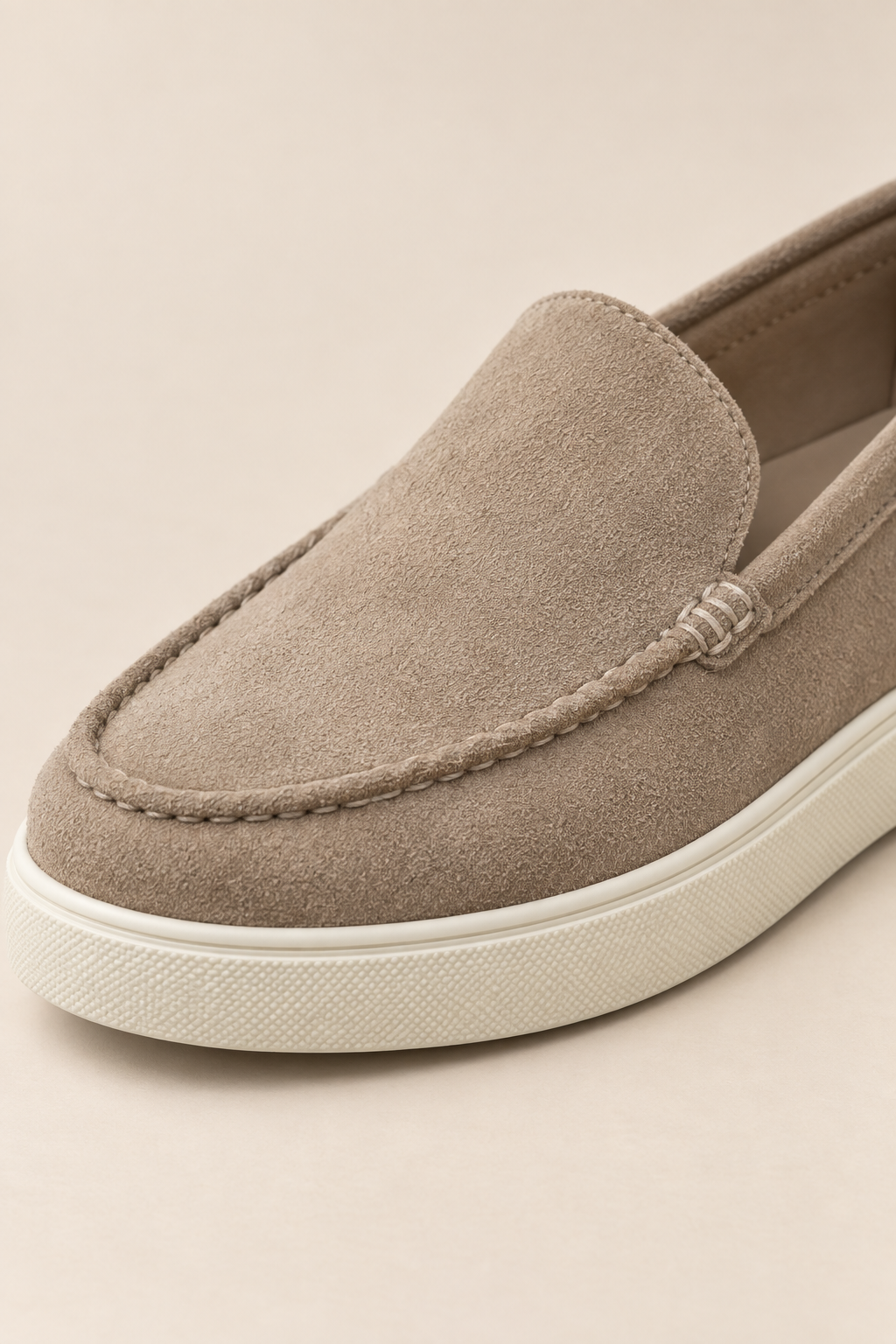 Men's Chunky Loafers with Suede-Look Upper