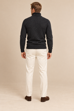 Men’s Textured Knit Roll-Neck Jumper