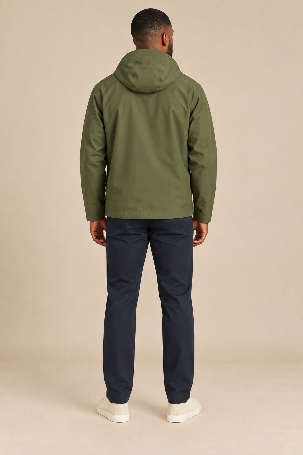 Men’s Hooded Softshell Jacket with Zip Pockets