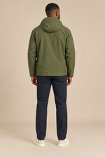 Men’s Hooded Softshell Jacket with Zip Pockets