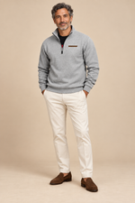 Men’s Half-Zip Sweatshirt with Stand Collar