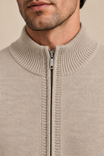 Men’s 100% Merino Wool Knitted Zip Cardigan and Trouser Set