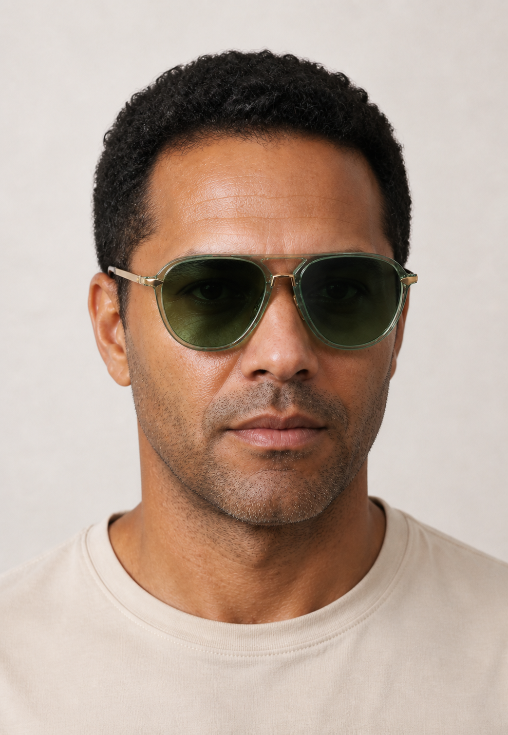 Men's Aviator Sunglasses with Slim Frame