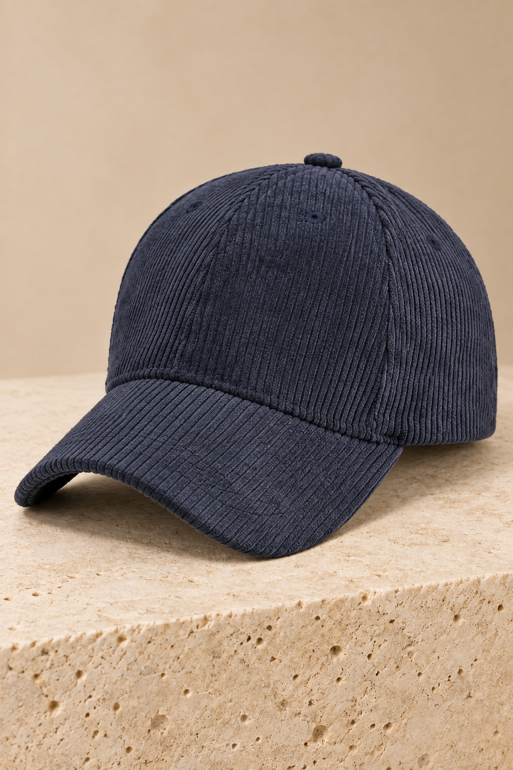 Men’s Cotton Corduroy Baseball Cap with Curved Brim