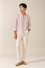 Men's Long Sleeve Striped Shirt in Relaxed Fit