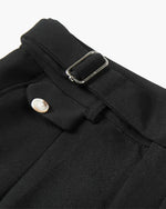 Men's Pleated Bermuda Shorts with Side Adjusters