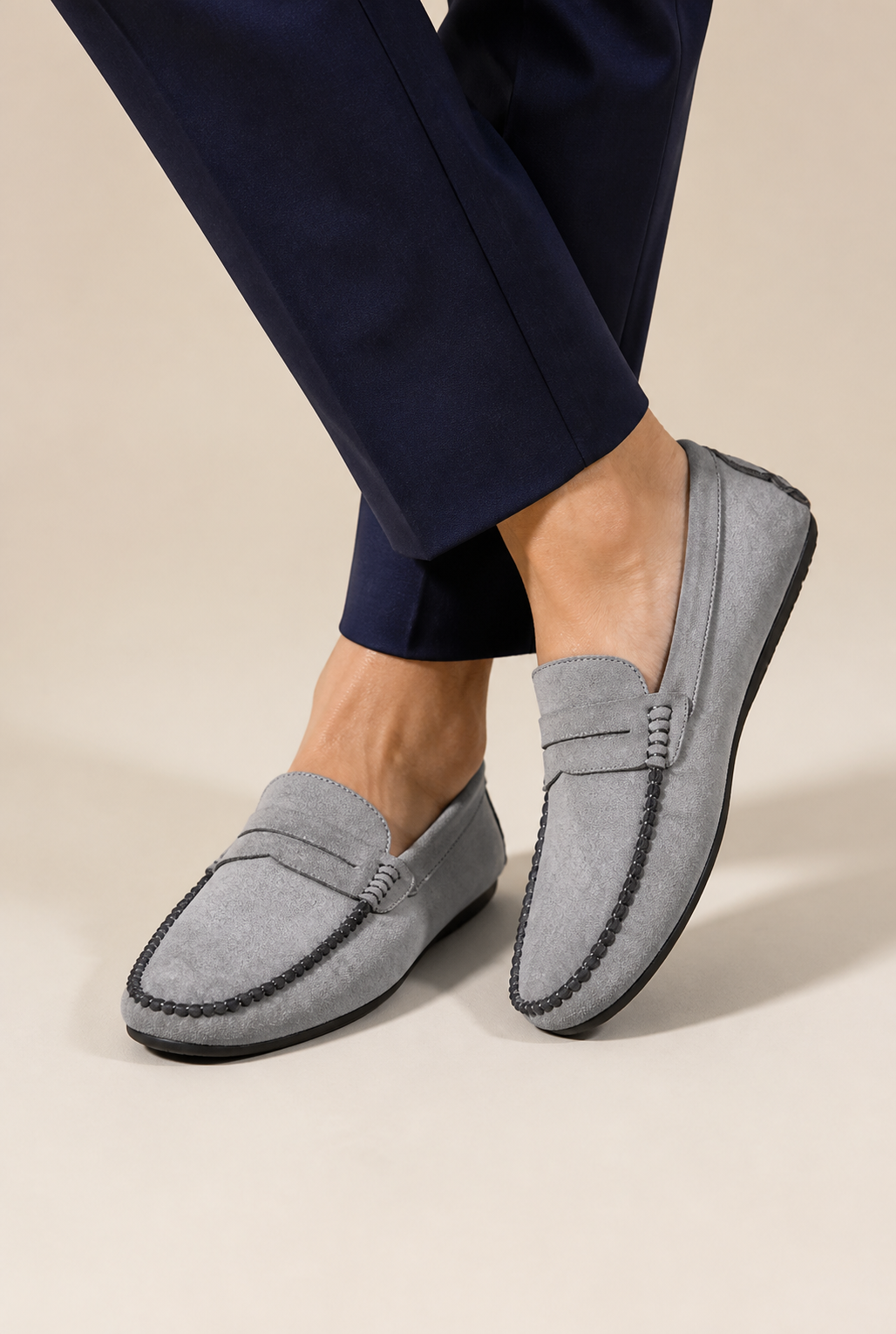 Men's Driving Loafers with Moccasin Stitching