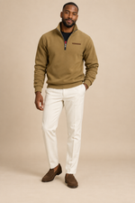 Men’s Half-Zip Sweatshirt with Stand Collar