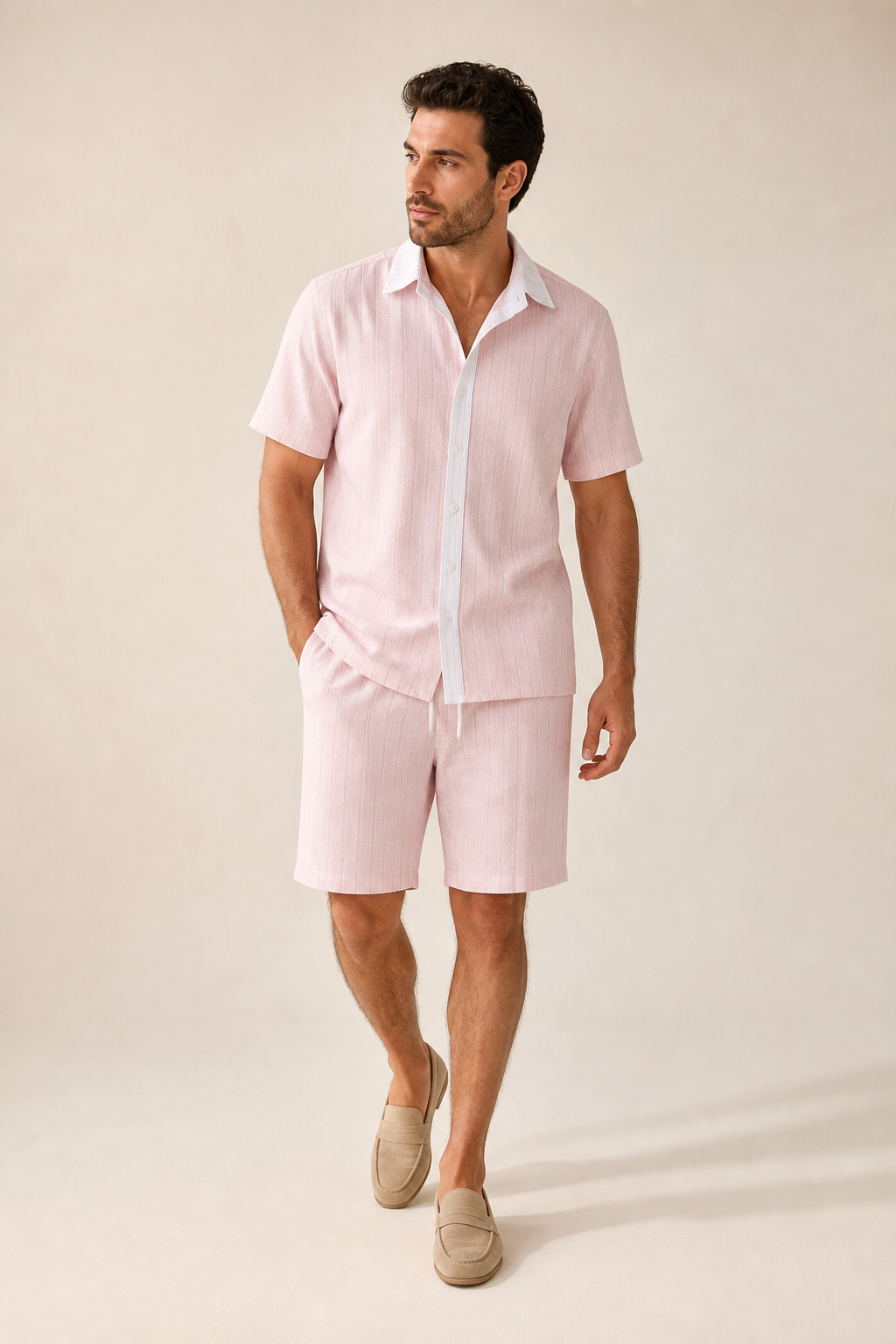 Faveron – Short-Sleeve Shirt and Shorts Set