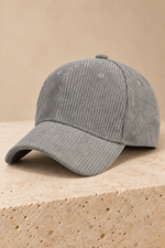 Men’s Cotton Corduroy Baseball Cap with Curved Brim