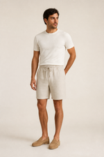 Men's Drawstring Bermuda Shorts with Elasticated Waist