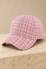 Men’s Textured Baseball Cap with Curved Brim