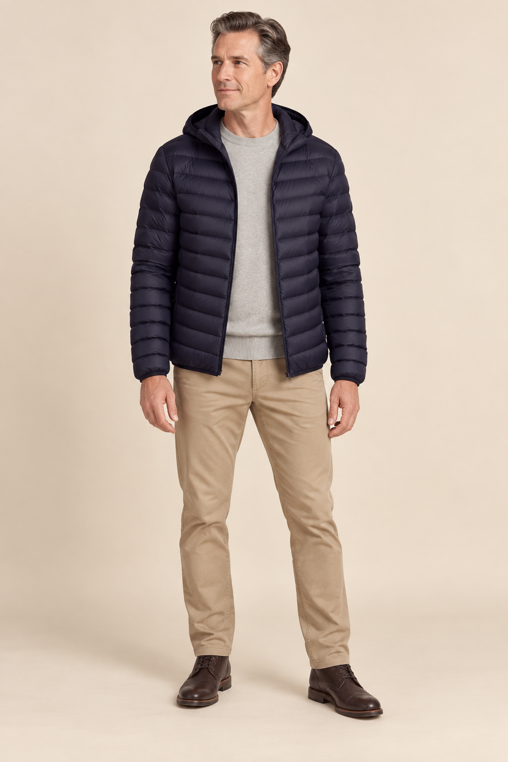 Men’s Lightweight Hooded Down Puffer Jacket