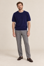 Men’s 100% Pure Wool Short-Sleeve Crew-Neck Jumper