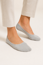 Men's No Show Socks with Heel Grips - 5 Pairs