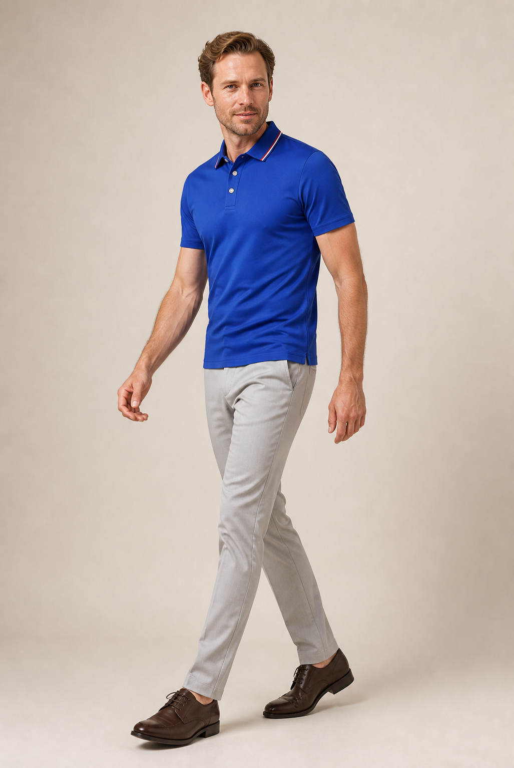 Men's Short Sleeve Polo Shirt in Regular Fit